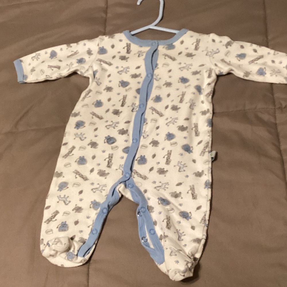 Blue and White Kids One Piece